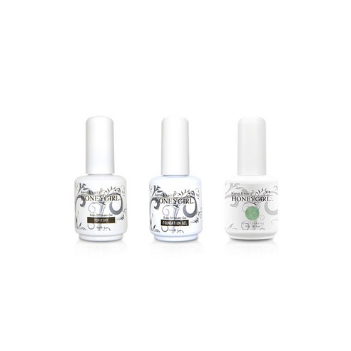 허니걸 트리플젤네일세트, 샤인올리브, 15ml