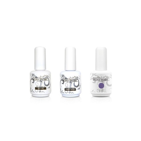 허니걸 트리플젤네일세트, 클럼센스퍼플, 15ml