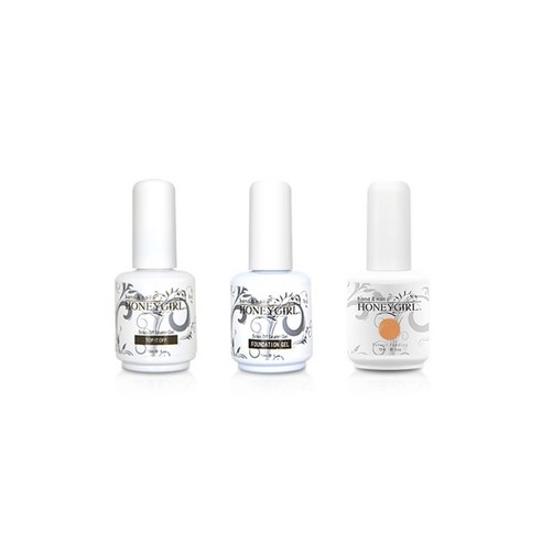 허니걸 트리플젤네일세트, 모노허니브라운, 15ml