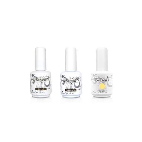 허니걸 트리플젤네일세트, 모노옐로우골드, 15ml