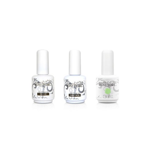 허니걸 트리플젤네일세트, 모노그린티, 15ml