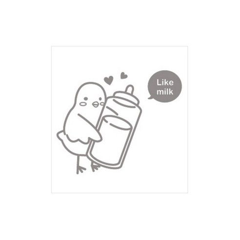 디자인수풀 캐릭터스티커 수유실, 다크그레이