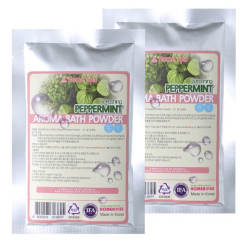 홈로즈 바스파우더, 50g, 페퍼민트, 2개, 50g