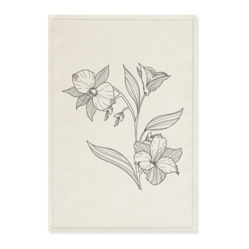 더파슬리 핸드드로잉 포스터, GM 55057, 패브릭