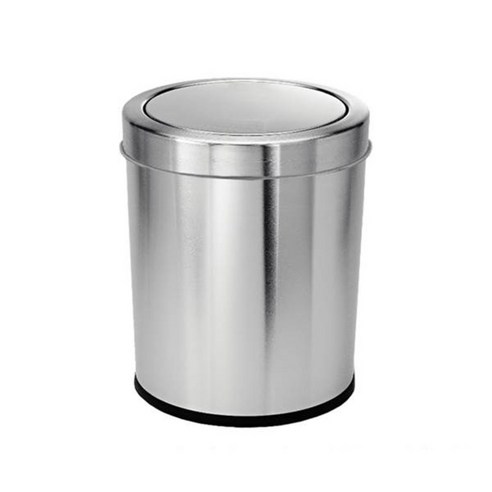 스텐레스 스윙휴지통 8L, 단일색상, 1개