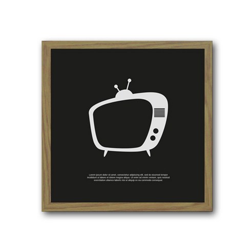 빈티지큐브액자 미디어시리즈, 004(브라운)