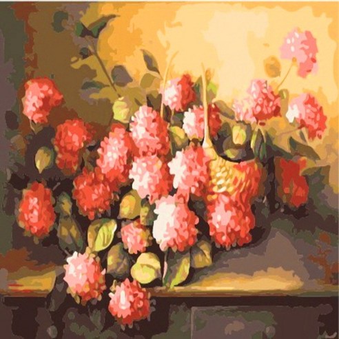 피포페인팅 DIY 명화그리기, B929 붉은수국