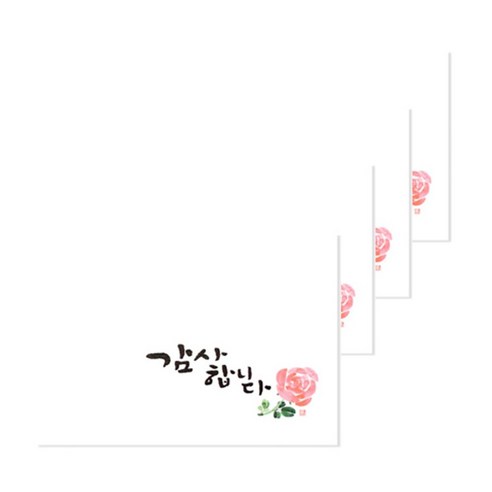 홀마크 감사 카드, 장미-KED1555, 4개