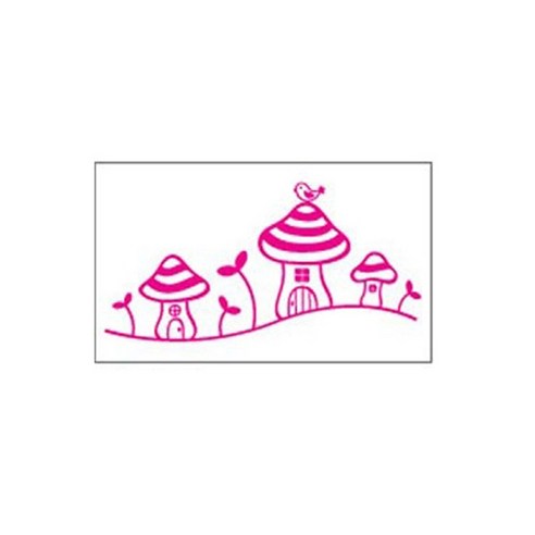 데코사랑 그래픽스티커 푸키라인 B, 핫핑크