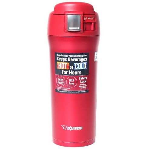 조지루시 원터치 보온보냉 텀블러 SM-YAF48 (480ml), 체리레드(RA), 480ml