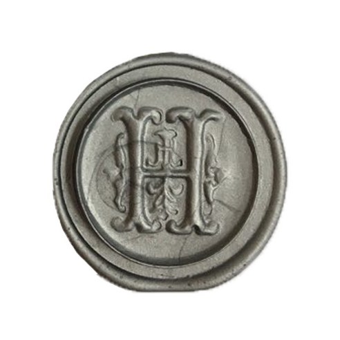 가일아트 씰 스티커 실버 알파벳, 도안 H (씰스티커 12p), 1개