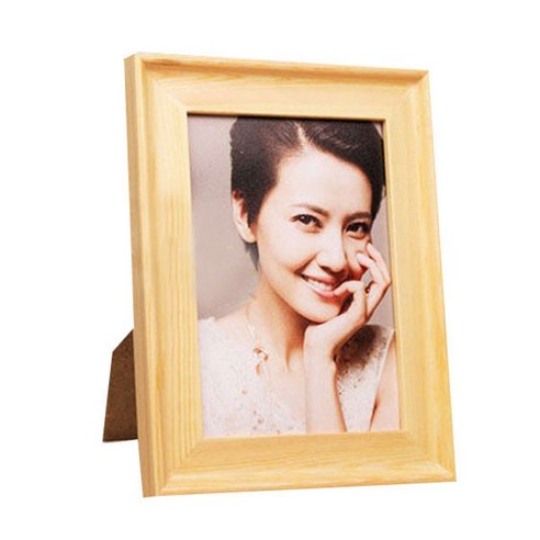 이코디 클래식 컬러우드 사진액자 스탠드형, 우드