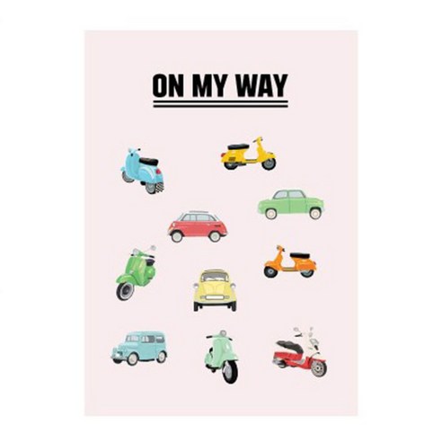앤츠팩토리 일러스트포스터, ON MY WAY