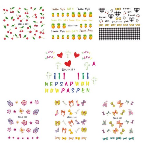 황군통상 네일스티커, DLS 280~283, DLS 105~107, 1개