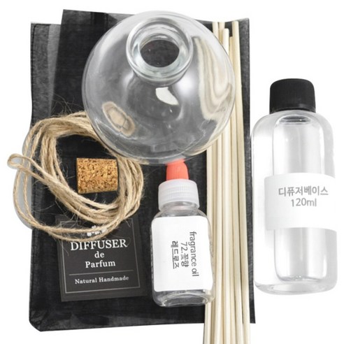 케이지 디퓨저KIT 버블, 레드로즈, 1set