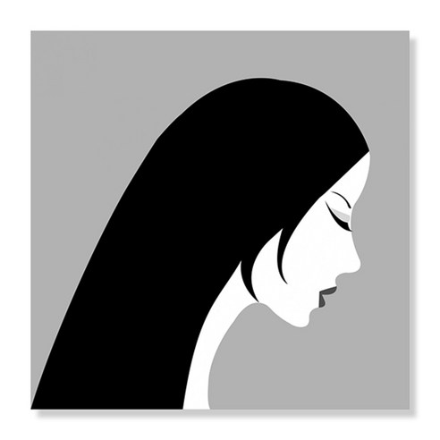 디아섹액자 벽걸이및테이플용, Woman profile
