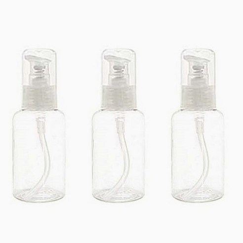 병도매닷컴 DT50 에센스 용기, 용기 (투명), 캡 (투명), 3개
