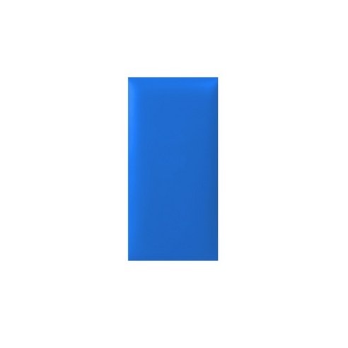 금강안전 직사각 디자인 벽 쿠션 일반형, 블루