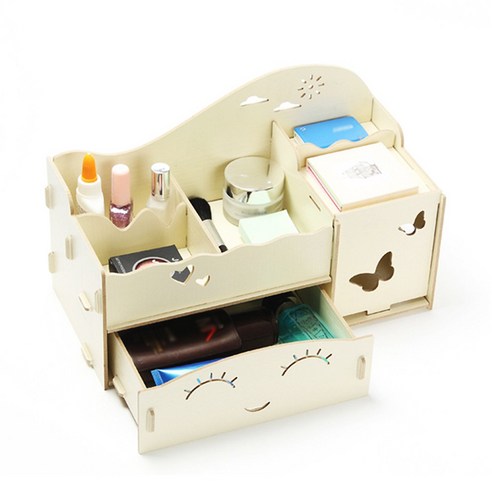 리빙조이 DIY A112 화장품정리함, 화이트, 1개