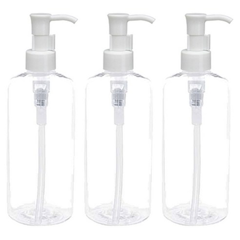 병도매닷컴 DTB300 투명용기 + 디스펜서 세트 3개, 캡 (오일펌프), 1개
