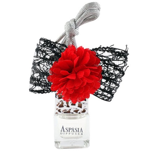 아스파시아 보니따 크리스탈 레드 차량용 디퓨저, 블랙베리앤베이, 15ml, 1세트