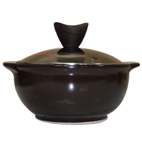 네오셰프 유리뚜껑 내열 뚝배기, 윗지름 18.5cm, 높이 7.9cm