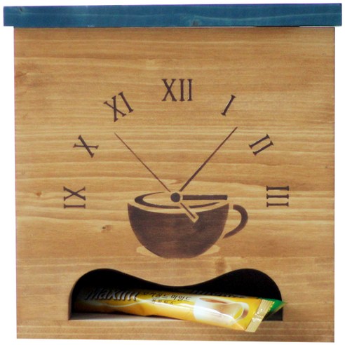 스코홈 핸드메이드 커피 보관함 Coffee Time 2, 블루, 1개, 1개