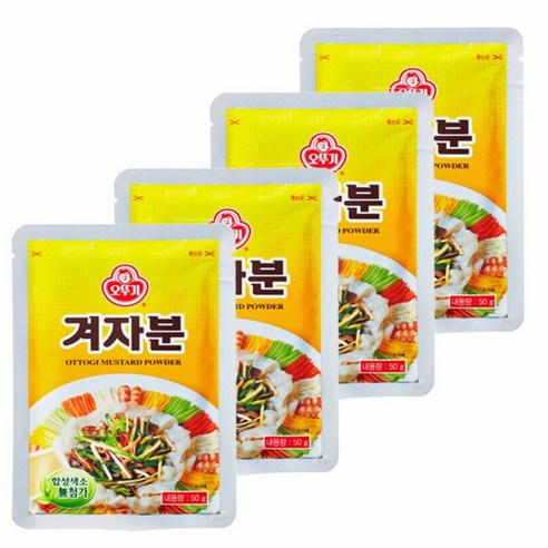 오뚜기 겨자분, 50g, 4개