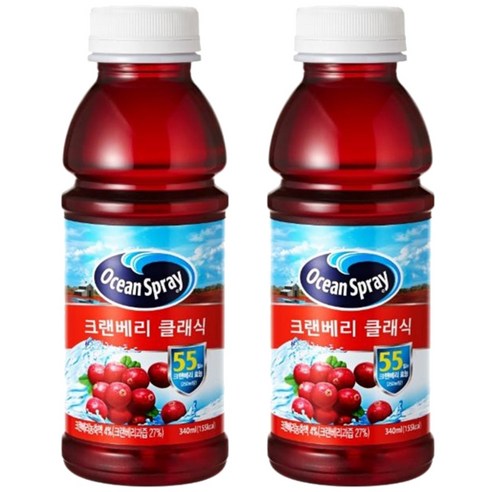 오션스프레이 크랜베리 클래식 340㎖, 340ml, 2개