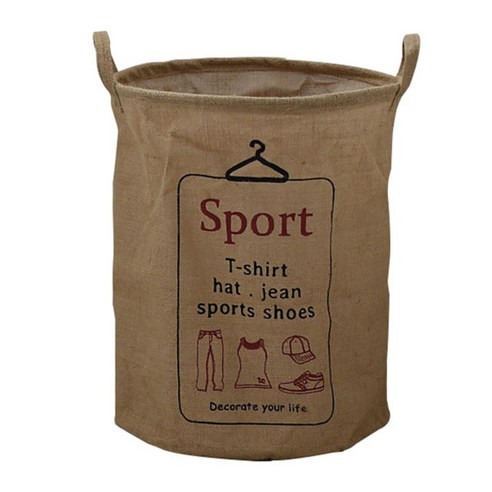Boss 빈티지 빨래 분리수거함 대, Sport, 1개