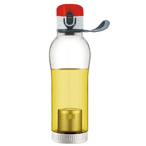 미르 거꾸로 원터치 녹차물병, 레드, 650ml, 1개