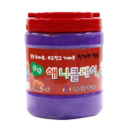 애니클레이 버켓, 보라, 500g, 1개