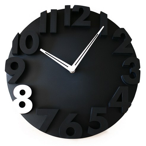 루미아 니트로 입체 벽시계, 그레이