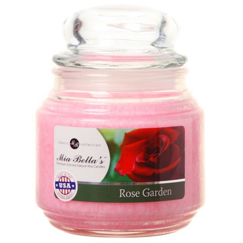 미아벨라 클래식 컬렉션 팜왁스 자캔들 미디엄 454g, Rose Garden, 1개