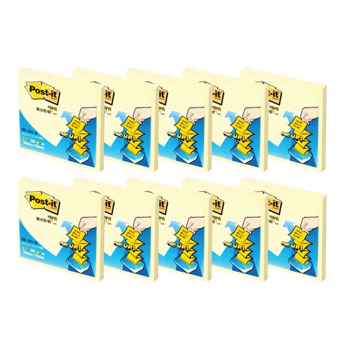 3M 팝업 디스펜서용 리필, 100장, 노랑