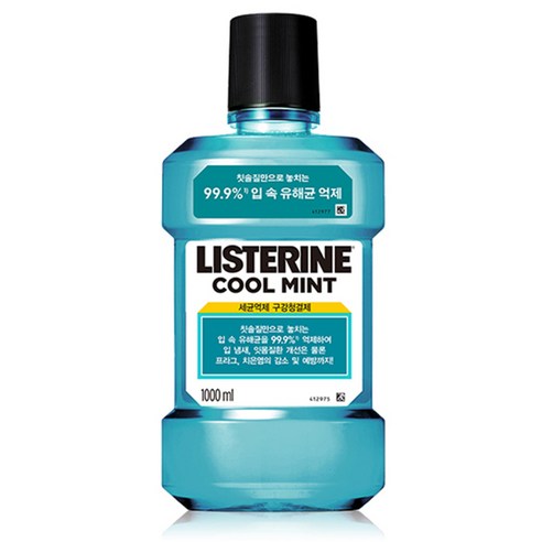 리스테린 쿨민트 세균억제 구강청결제, 1000ml, 1개