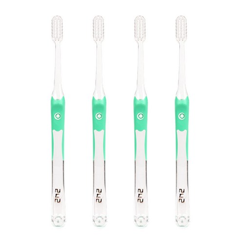 242 치과용 칫솔 유아칫솔, 초록, 1개입, 4개입