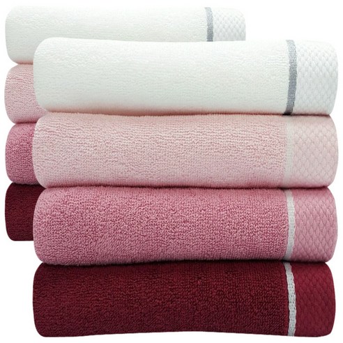 다주타올 티파니 세면타올 135g 30수 면사, 레드 랜덤, 8개입