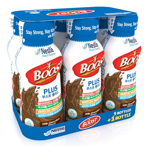 네슬레 부스트 플러스 멀티비타민 초콜렛, 237ml, 6개