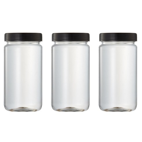 트라이탄 저장병 블랙, 300ml, 3개