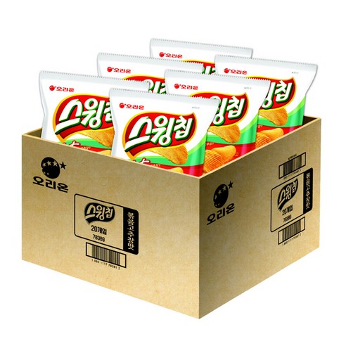 오리온 스윙칩 볶음고추장맛, 30g, 20개