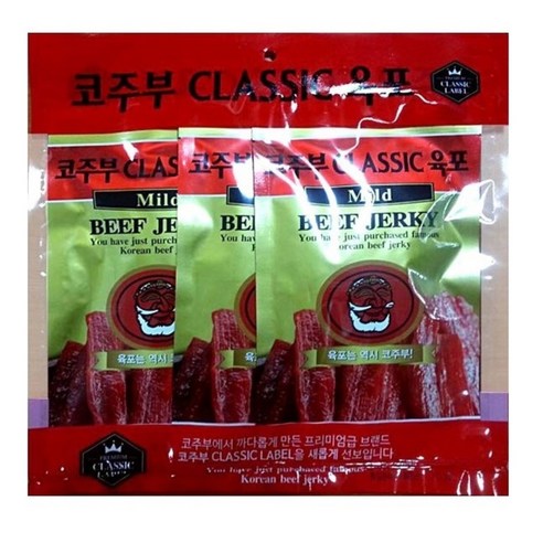 코주부B&F CLASSIC 육포 Mild, 40g, 3개