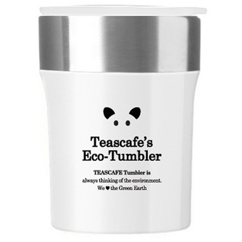 티스카페 해피뽁스 텀블러, 화이트, 400ml