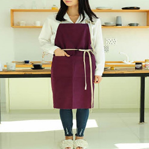 하임앤하임 마메종 린넨 앞치마, 와인  (ap 268), 1개