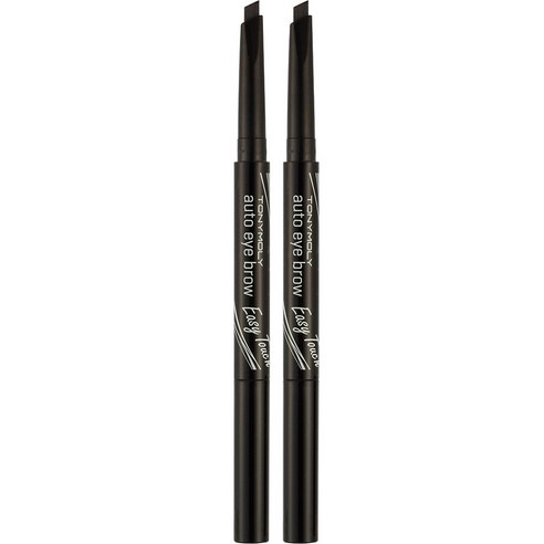토니모리 이지터치 오토 아이브로우 0.4g, 01 블랙, 2개
