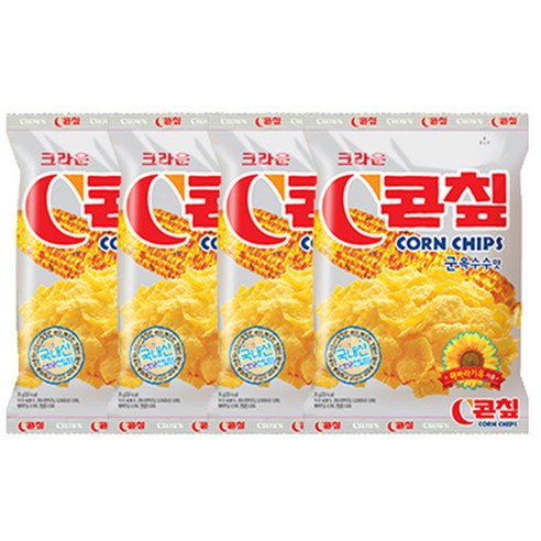 콘칲 군옥수수맛, 148g, 4개
