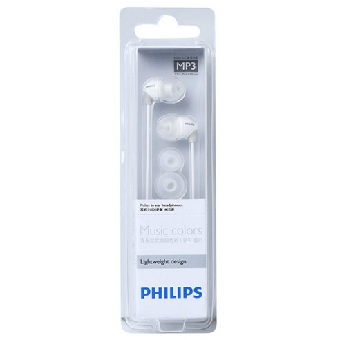 필립스 커널형 이어폰 SHE3581 스마트폰 스테레오, 혼합색상