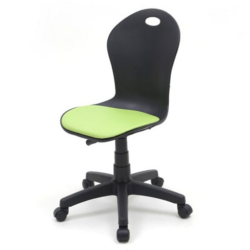 체어포커스 클래식 RT 회전의자 인조가죽, 블랙바디 그린