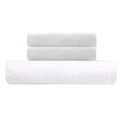 송월타월 호텔용 바스타월 흰색 + 호텔용 타월 140g 2p, 화이트, 1세트