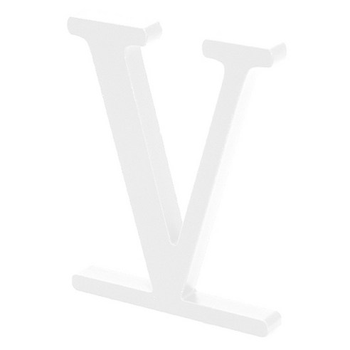 쿠 홈 인테리어 소품 아크릴 스텐딩 이니셜 02, V (투명)